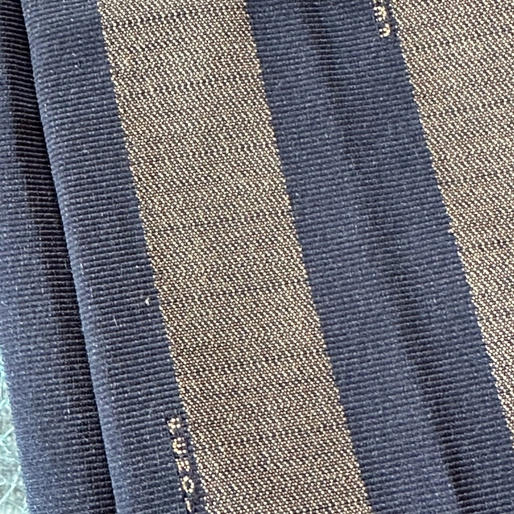 FENDI BROWN ON BROWN STILT LEG STRIPED DENIM PANT SEXY ROMA AMOR EUC - Picture 8 of 14